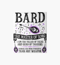 BARD, THE MASTER OF SONG - Dungeons & Dragons (Black) Art Board