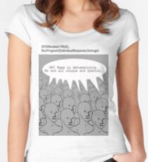 Im surrounded by NPCs Women's Fitted Scoop T-Shirt