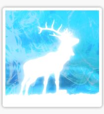 Blue stag Sticker