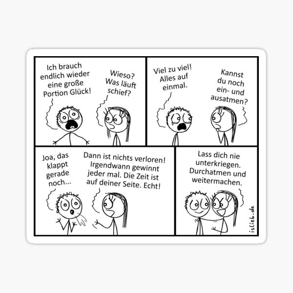 Atmen islieb Comics Sticker