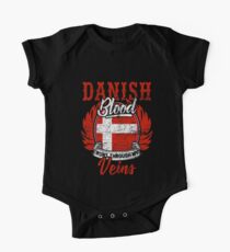 Denmark nationality Short Sleeve Baby One-Piece