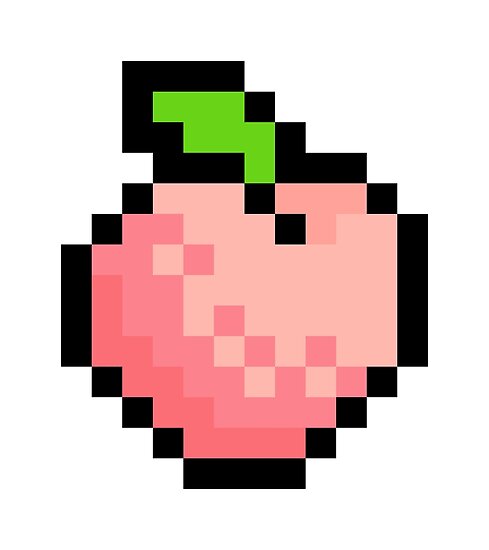"Pixel Peach" Poster by Hamishsellers | Redbubble