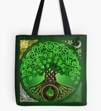 Circle Celtic Tree of Life Tote Bag