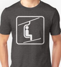 Ski lift symbol Unisex T-Shirt