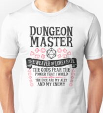 Dungeon Master, The Weaver of Lore & Fate - Dungeons & Dragons (Black Text) Unisex T-Shirt