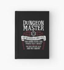 Dungeon Master, The Weaver of Lore & Fate - Dungeons & Dragons (White Text) Hardcover Journal