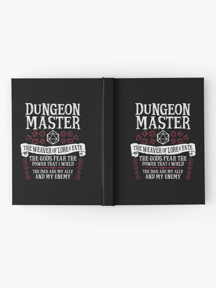 Alternate view of Dungeon Master, The Weaver of Lore & Fate - Dungeons & Dragons (White Text) Hardcover Journal