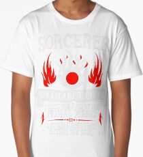 SORCERER, L'Arcane-Touché - Donjons & Dragons (Texte blanc) T-shirt long