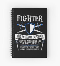 Cuaderno de espiral FIGHTER, THE WEAPON MASTER - Dungeons & Dragons (Negro)