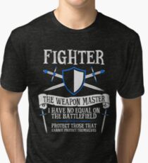 FIGHTER, THE WEAPON MASTER - Dungeons & Dragons (Black) Tri-blend T-Shirt