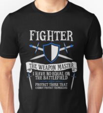 FIGHTER, THE WEAPON MASTER - Dungeons & Dragons (Black) Unisex T-Shirt