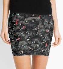 Wolf Pack Pattern Mini Skirt