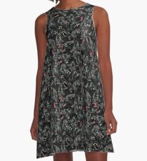 Wolf Pack Pattern A-Line Dress