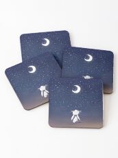 Moon Bunny Coasters