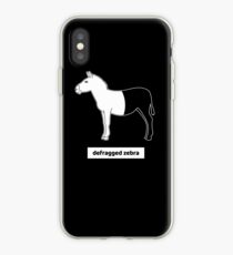 Computer Scientist Programmer Coding Coder Defragged Zebra Humor iPhone Case