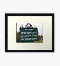 Boom Peirs Framed Print