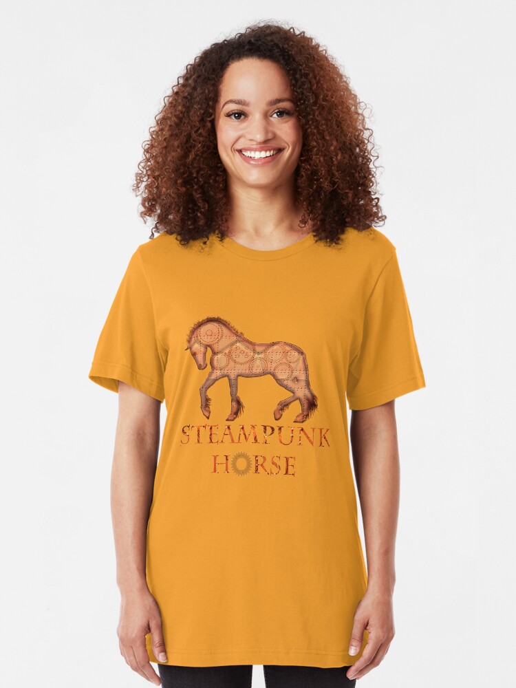 Alternate view of Steampunk horse Slim Fit T-Shirt