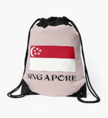 Flagge von Singapur Rucksackbeutel