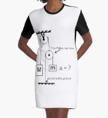 #Science, #physics, #education, #scientific, #school, #symbol, #energy, #background, #illustration, #study, #power, #chemistry, #lab, #experiment, #technology, #abstract, #gravity, #sign, #white Graphic T-Shirt Dress