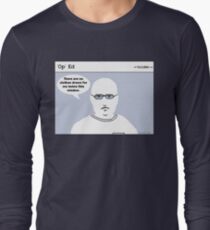 "Op" Ed Comic strip - No Clothes Long Sleeve T-Shirt