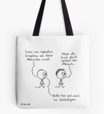 Irgendwo hingehen islieb Cartoon Tasche