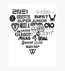 Kpop Group logos Photographic Print