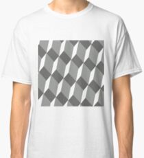 #pattern #design #square #repetition #tile #mosaic #textile #abstract #illusion #geometry #illustration #simplicity #geometricshape #seamlesspattern #nopeople #textured #backgrounds Classic T-Shirt