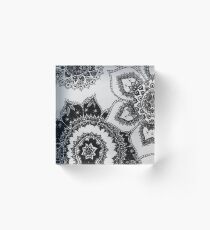 black and white mandalas Acrylic Block