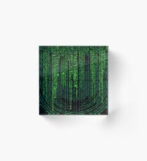 Matrix code Acrylic Block