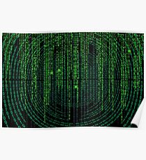 Matrix code Poster