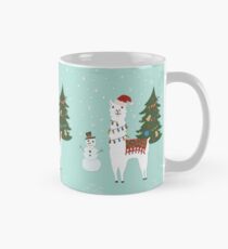 Santa Lama mit Weihnachtsbaum Tasse (Standard)