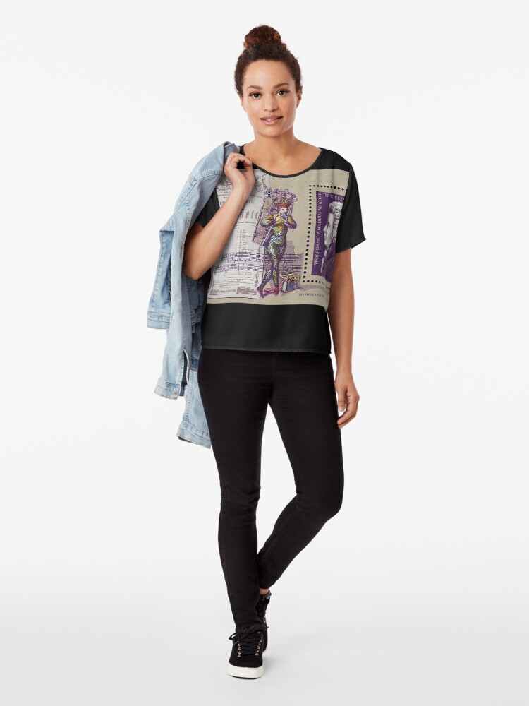 Alternate view of Mozart,The Magic Flute Chiffon Top