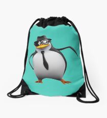 Cool Penguin Drawstring Bag