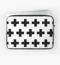 Kreuze Muster Licht Skandi Kreuz Scandi Schwedisch Minimalist Laptoptasche
