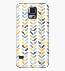 Scandi verlässt Skandi skandinavisches minimales Muster Hülle & Klebefolie für Samsung Galaxy