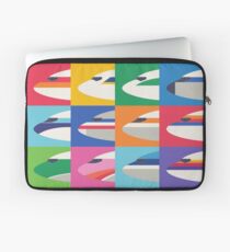 Funda para portátil Librea de aerolínea retro - rejilla grande