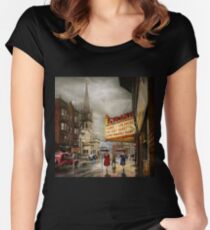 Camiseta entallada de cuello redondo Ciudad - Amsterdam NY - La vida comienza en 1941
