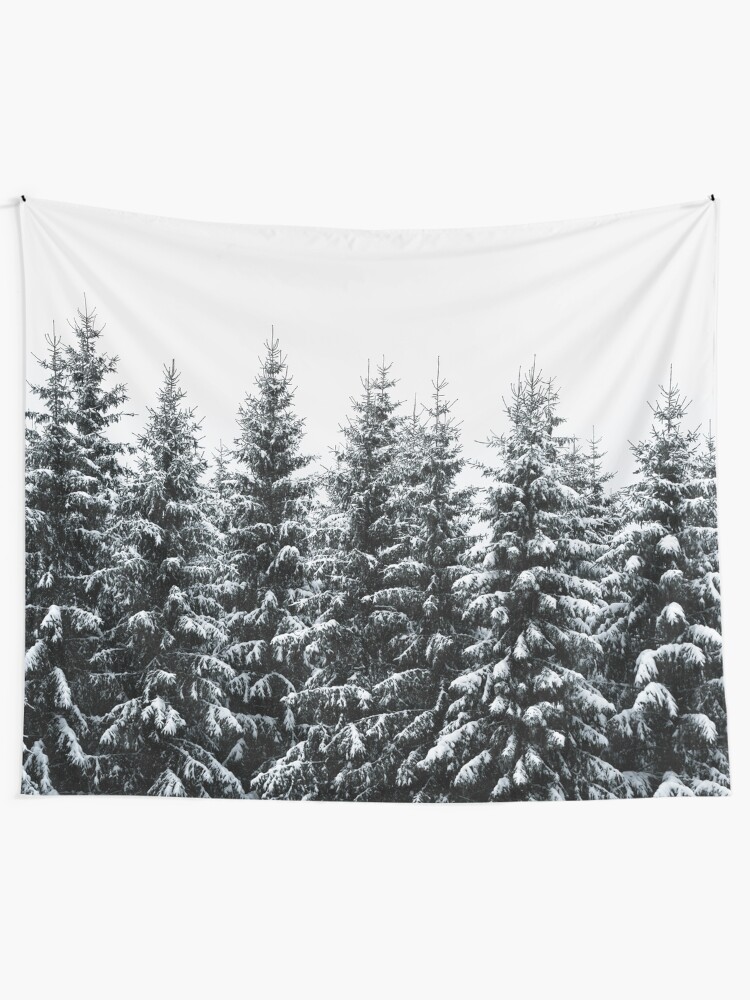 Alternate view of The White Bunch Wall Tapestry