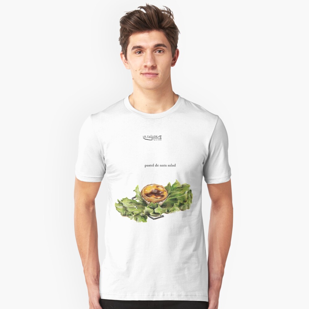 La Cuisine Fusion series - Pastel de Nata Salad Slim Fit T-Shirt