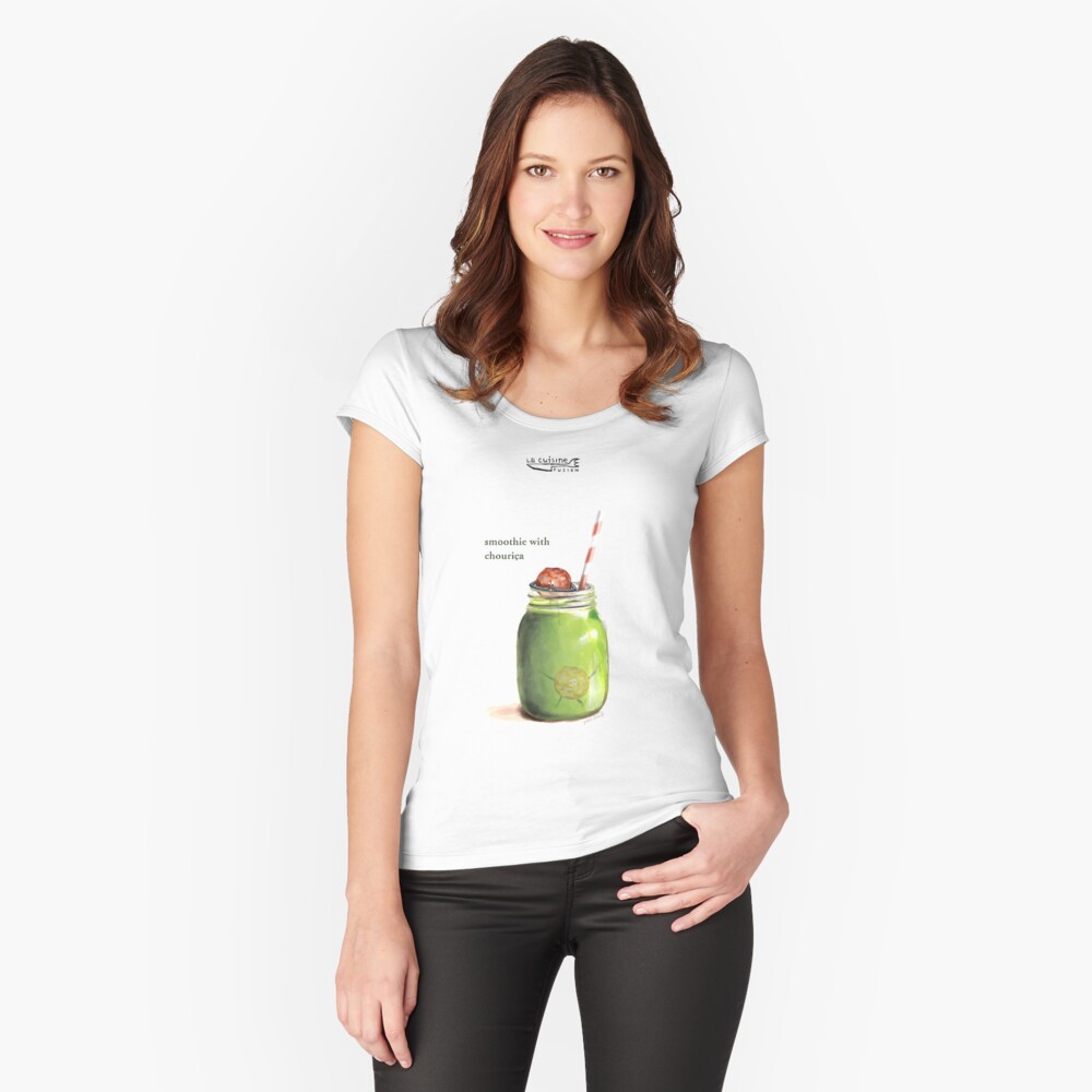 La Cuisine Fusion series - Smoothie with Chouriça Fitted Scoop T-Shirt