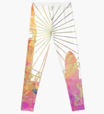 London skyline underground Leggings