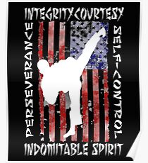 American Martial Arts 5 Tenates of Taekwondo Poster