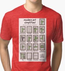 moderne Kunst vereinfacht Vintage T-Shirt