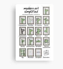 modern art simplified Metal Print