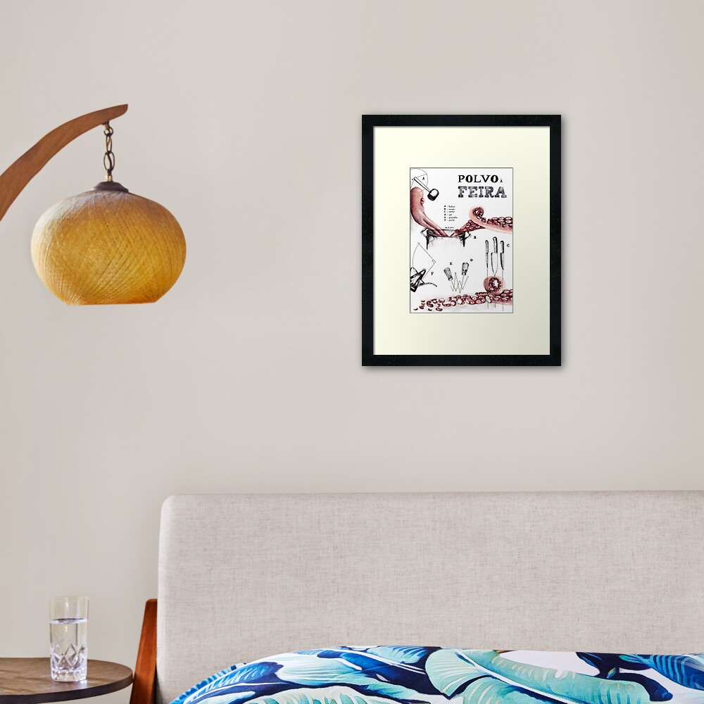 Polvo à Feira Framed Art Print