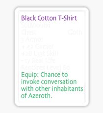 Equip Black Cotton T-shirt Sticker