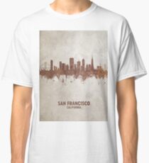 San Francisco California Rust Skyline Classic T-Shirt