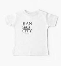 Kansas City Koordinaten Artwork Länge und Breite Baby T-Shirt