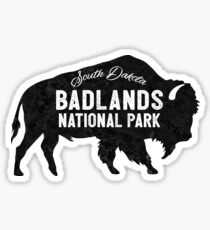 Badlands National Park South Dakota American Bison Buffalo Sticker