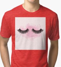 Wimpern Kunst Vintage T-Shirt